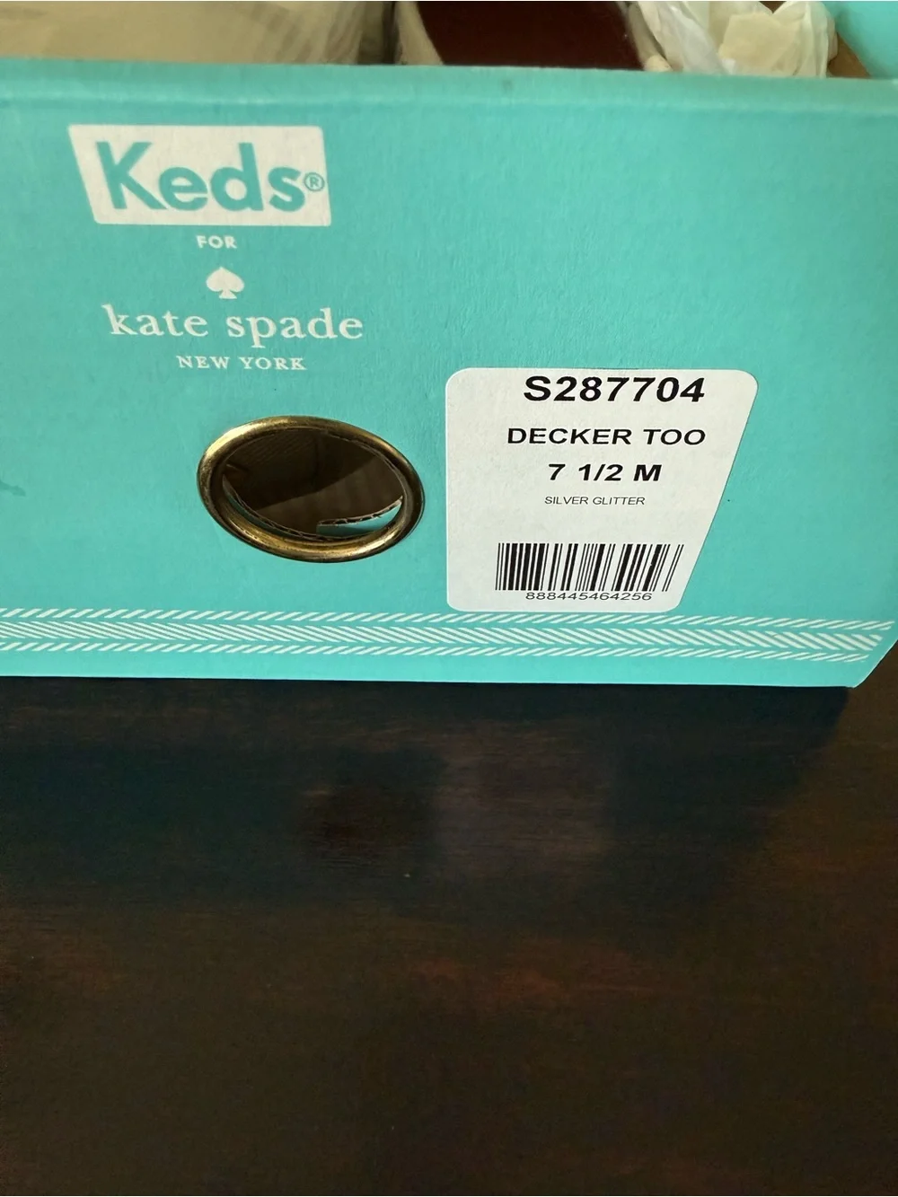 kate spade Silver Glitter Slip-On Flats